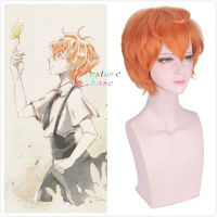 Land of The Lustrous Houseki No Kuni Zircon Short Orange Synthetic Hair Halloween Party Cosplay Costume Men Women + Free Wig Cap