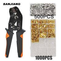 SN-48B Crimping Tool 500pcs Tab 2.8/4.8/6.3mm Terminals Sets Crimper Plier 1000PcsInsulated Male And Female Wire Connector Kit