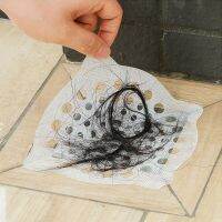 1 PC Disposable Bathroom Sewer Outfall Sink Drain Hair Strainer Stopper Filter Sticker Kitchen Supplies Anti-Blocking Strainer Dishracks Sink accessor