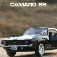 136เชฟโรเลต Camaro SS รถของเล่นรุ่นล้อแม็ก D Iecast ประตูเปิดด้วยดึงกลับรถรุ่นของเล่นสำหรับเด็กของขวัญวันเกิดคอลเลกชัน