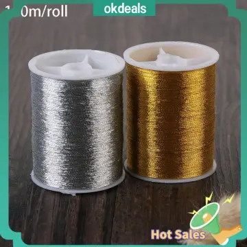 100M Gold Silver Macrame Cord Rope String Twine Ribbon Bows Crafts DIY Gift  Wrap Sewing Twisted Thread Home Textile Decor 1.5mm