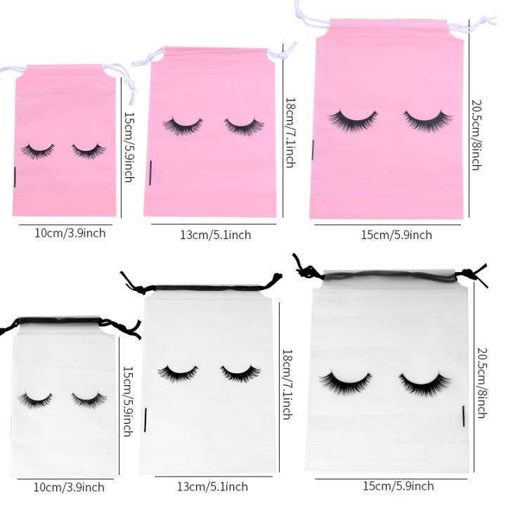 20ชิ้นล็อตขายส่ง-eyelash-aftercare-กระเป๋ากันน้ำ-eva-กระเป๋าแต่งหน้า-toilet-travel-พลาสติกเก็บกระเป๋าแต่งหน้า-cosmetic-package