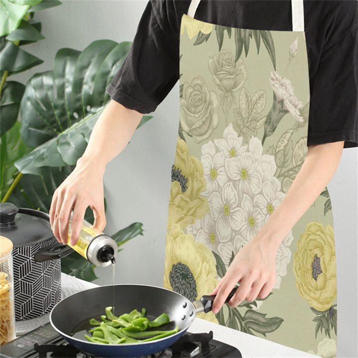 plant-style-apron-kitchen-household-cleaning-pinafore-beard-apron-vegetation-flowers-pattern-sleeveless-cotton-aprons-home-bib