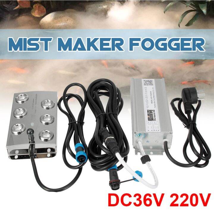 DC 36V Ultrasonic Atomizer Industrial 6 Head Humidifier Fog Machine 3Kg