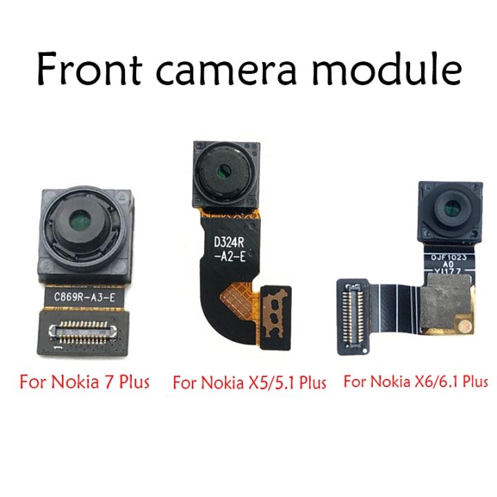 กล้องหน้าโค้งพร้อมโมดูลกล้องด้านหลังสายเคเบิ้ลยืดหยุ่นสำหรับ-nokia-5-6-7-6-1-7-1-5-1-plus-x5-6-1-plus-x6