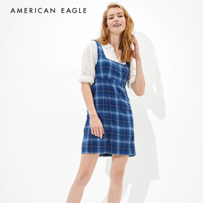 American Eagle Square-Neck Mini Dress ชุดเดรส ผู้หญิง มินิ (EWDR 039-6284-410)