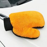 ❁ Soft Coral Fleece Car Washing Gloves Clean Window Door Velvet Water Absorption Soft Care Furniture Glass Dust Cleaning Washer