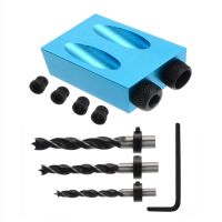 Woodworking Pocket Hole Screw Jig Dowel Puncher Oblique Hole Locator Drill Kit 6/8/10mm 15 Degree Wood Joint Carpenters Tool