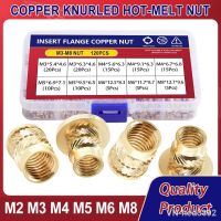 № Hot Melt Flange Thread Knurled T-type Copper Brass Insert Nut for 3D Printing Injection Embedment Molding Nuts M2 M3 M4 M5 M6 M8