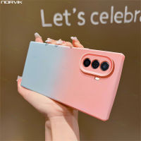 NORVIK เคสโทรศัพท์สำหรับ Huawei Nova Y70/โนวา Y71สีลูกกวาดไล่ระดับสีแบบแฟชั่นเคสซิลิโคน TPU แบบนิ่ม N23-D1กรอบกันกระแทก