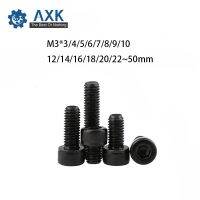 Head Cap Bolts Hex Socket Alloy Steel Black Mm M3*(345678910121415~50 Machine Screws Din 912 Stainless Round