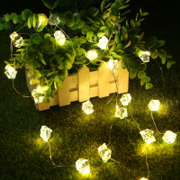 2M 20 LED Diamond String Lights Christmas Wedding Party Decoration Garden Yard Street Fairy Garland Light String Battery Powered