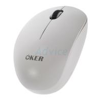 OKER เมาส์ Wireless Optical Mouse (V16) White