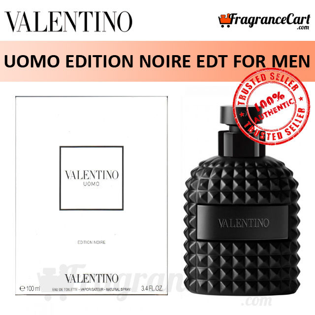 Valentino Edition Noire EDT for Men (100ml Tester) Eau de Noir Black [Brand New 100% Authentic Perfume/Fragrance] | Singapore