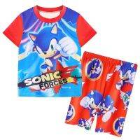 Sonic Boy ชุดแขนสั้นเด็กฤดูร้อนใหม่เสื้อยืดเด็กเสื้อผ้าของขวัญวันเกิดสำหรับเด็กผู้หญิง Boys