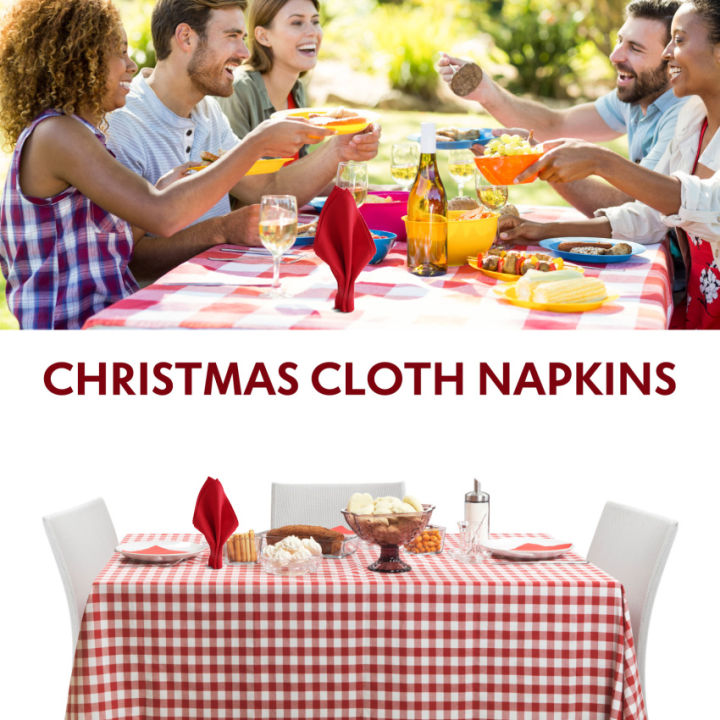 ผ้าเช็ดปากคริสต์มาส6ชิ้น18x18นิ้ว-สีแดง-ผ้าฝ้าย100-ไม่มีสารเรืองแสงไม่ซีดจางสำหรับอาหารค่ำครอบครัวเทศกาลและการใช้ชีวิตประจำวัน