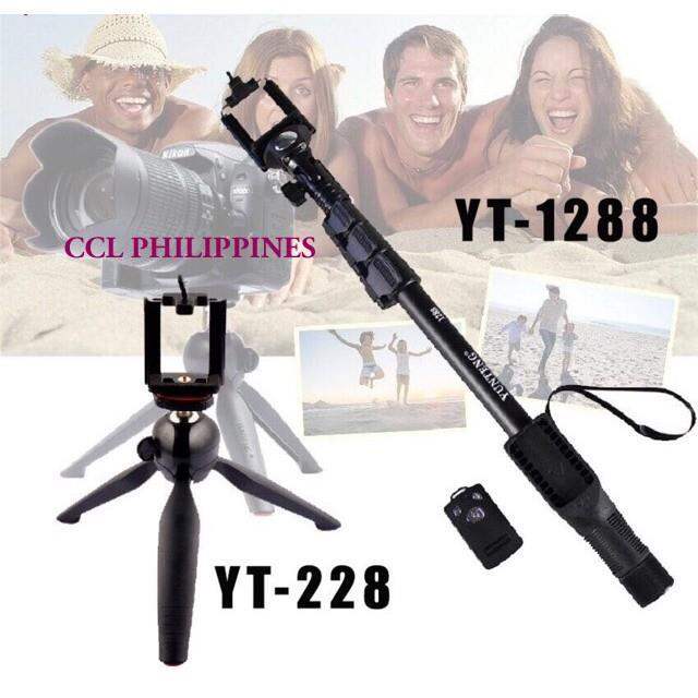 X Original Yunteng YT1288 and YT288 Monopod Tripod 2in1 Monopad