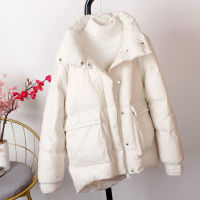 Schinteon Women Winter Down Jacket Korean Style Loose Casual Outwear Warm Waterproof Snow Fashion Coat Stand Collar New