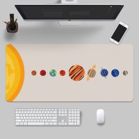 Mouse Pad Space Planet Game Desktop Computer Pad Large Rubber Keyboard Pad Computer Mouse Anti-slip Design Lock Edge Computer Pa