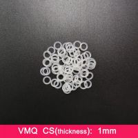 Segel Cincin O Silikon CS 0.8Mm Ketebalan Gasket Silikon VMQ Washer Anti-penuaan Warna Acak Ukuran Lebih 3.1x1.5/3.4x1.8/4x2.4Mm