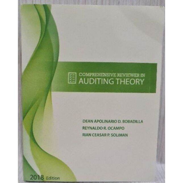 Comprehensive Reviewer Auditing Theory Bobadilla | Lazada PH