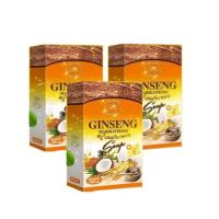 ( 3 ก้อน )Ginseng Herbal Soap สบู่โสมคุณหญิง แพคเกจใหม่ มริกาทอง 100 g.