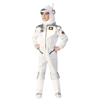 เด็กคอสเพลย์นักบินอวกาศเครื่องแต่งกายนักบินอวกาศเด็กสาวอวกาศสูทกับ H Eadwear พรรคแต่งตัวเครื่องแต่งกายนักบินอวกาศสูทสีขาว