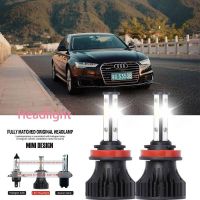 หลอดไฟหน้ารถยนต์ LED LAI 40w 6000k สีขาว สําหรับ AUDI A6 C7 (4GH 4GJ) 2015-2023 รับประกัน 10 เดือน