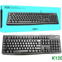 LOGITECH USB Keyboard  (K120) TH / EN ขนาด 430 mm x 140 mm x 15 mm  รองรับ Windows 9X/2000/ME/NT/XPBlack