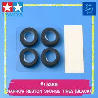 TAMIYA 15388 GP.388 NARROW RESTON SPONGE TIRES (BLACK) รถของเล่น ทามิย่า ของแท้