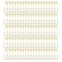 Gourd Hooks Calabash Shape Safety Pins Swing Tag 100 Pcs Gold Tone