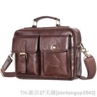 hot【DT】∋  Mens Leather Shoulder Fashion Male Real Cowhide Messenger Crossbody Men Business Handbag Boy