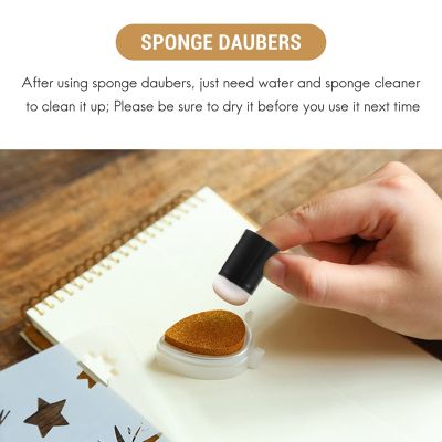 66 Pcs Finger Sponge Daubers Finger Painting Sponge Craft Drawing Sponge Dauber Set for Painting Art Ink Crafts Card