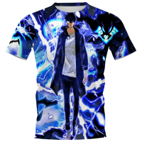 CLOOCL Mens T-Shirt Cartoon Anime Solo Leveling T-Shirt 3D Print Harajuku Casual T-shirt Short Sleeve Hip Hop Top Drop Shipping