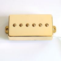 Donlis P90 Gaya Humbucker Ukuran Alnico 2/5 Penutup Emas LP Pickup Gitar Dengan Koil Tunggal Untuk รถกระบะ Diy