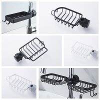 Aluminum Bathroom Kitchen Faucet Storage Rack Drain Basket Sink Dishcloth Rack Soap Holder Shower Storage Rack 2-2.7cm