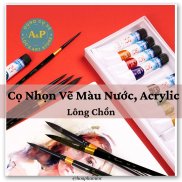 Lộc sArtStore Cọ vẽ Nhọn Tròn Lông Chồn Spaceart SP207 vẽ màu nước,acrylic