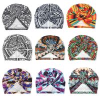 OKDEALS ผ้าฝ้ายพิมพ์ลายดอกไม้ซับซาติน Bandana Beanie Headwrap แอฟริกาผ้าโพกหัวหมวกหมวกผ้าโพกหัว