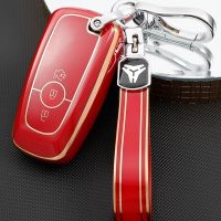 ✌ For Ford Explorer Fusion F150 F250 F350 EcoSport Edge Mustang Mondeo S-MAX Ranger Car Key Cover Case Bag Holder Shell Keychain