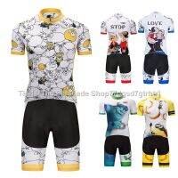 ☜ [BIG SALE] Funny Cycling Jersey MTB Bike Clothing Mens Short Bib Sets Ropa Ciclismo Bicycle Clothes