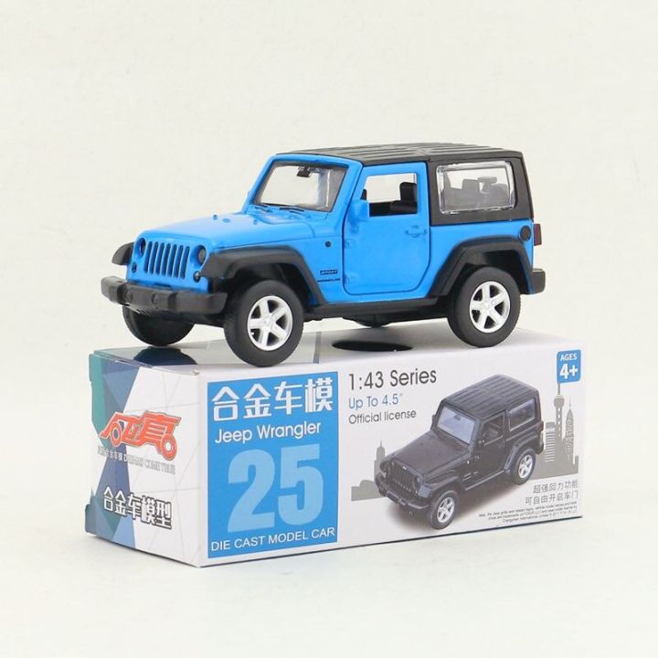 Miễn Phí Vận Chuyển/Kim Loại Đúc Đồ Chơi Mô Hình/1:43 Tỷ Lệ Jeep Wrangler  SUV Xe Thể Thao/Kéo Lại/Bộ Sưu Tập Giáo Dục/Quà Tặng Trẻ Em 