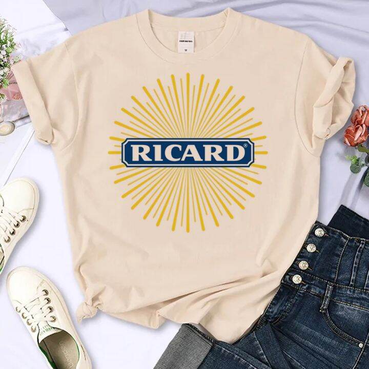 ricard-tee-ผู้หญิงเสื้อยืดการ์ตูนผู้หญิงเสื้อยืดกราฟิก