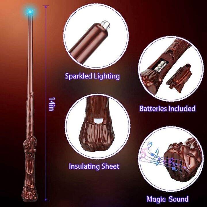 20-pcs-wizard-wand-sound-illuminating-toy-wand-14-2-inch-brown-for-kids-girls-boys-costume-cosplay-accessory-halloween-party