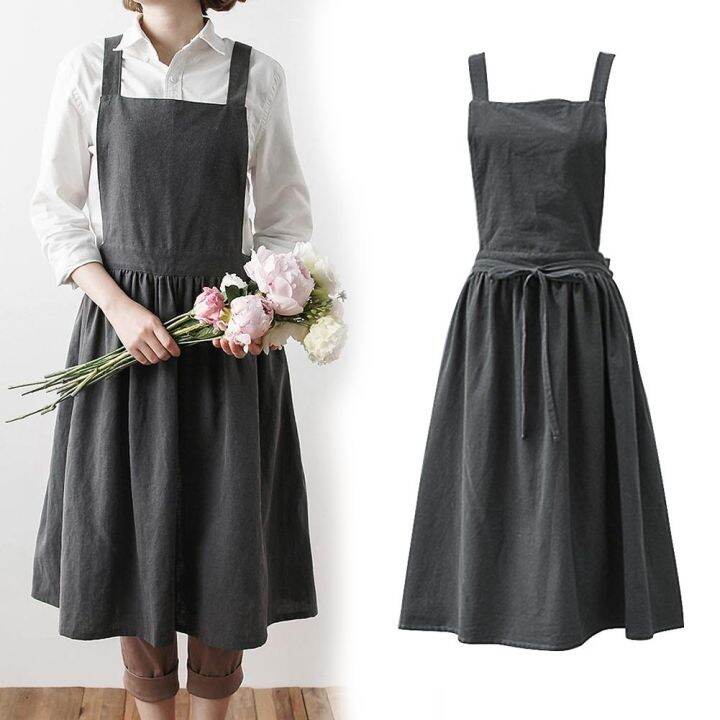 nordic-simple-florist-apron-cotton-linen-gardening-coffee-shops-kitchen-aprons-for-cooking-baking-restaurant-apron-pinafore