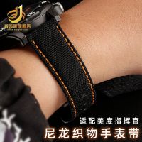 Suitable for Mido commander m021431/407A orange rudder m005614/430A nylon leather watch strap male