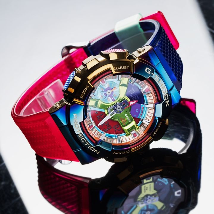 สินค้าขายดี-คาสิโอ-นาฬิกาผู้ชาย-g-shock-รุ่น-gm-110rb-1a-สายเรซิน-รับประกัน1ปี