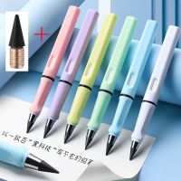 ¤ﺴ✧ 1PCS Kawaii HB Pencil No Sharpening Forever Macaron Colorful Pencil Office Stationery School Supply Child Writing Painting Pens