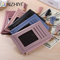 ﺴ  Fashion Women PU Leather Wallet Multi Layers Card Holder Casual Ladies Love Tassel Zipper Mini Handbags Purse