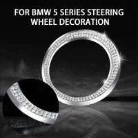 พวงมาลัยโลโก้หมวกรูปลอกสติ๊กเกอร์ B Ling ภายในบังแดดตกแต่งสำหรับ BMW 3 4 5 6ชุด X3 X5อุปกรณ์คริสตัล