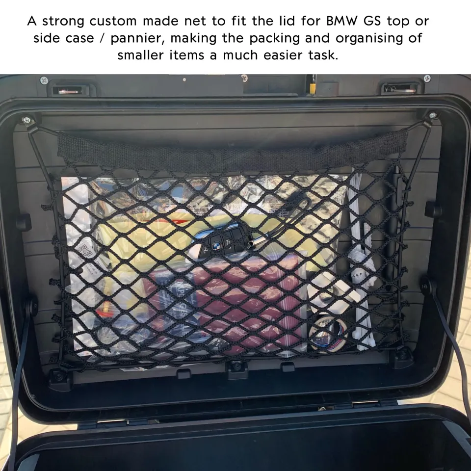 For BMW F750GS F650GS R700GS R850GS Motorcycle Nets Organizer Luggage  Storage Cargo Mesh top case Trunk Organiser panniers Hooks